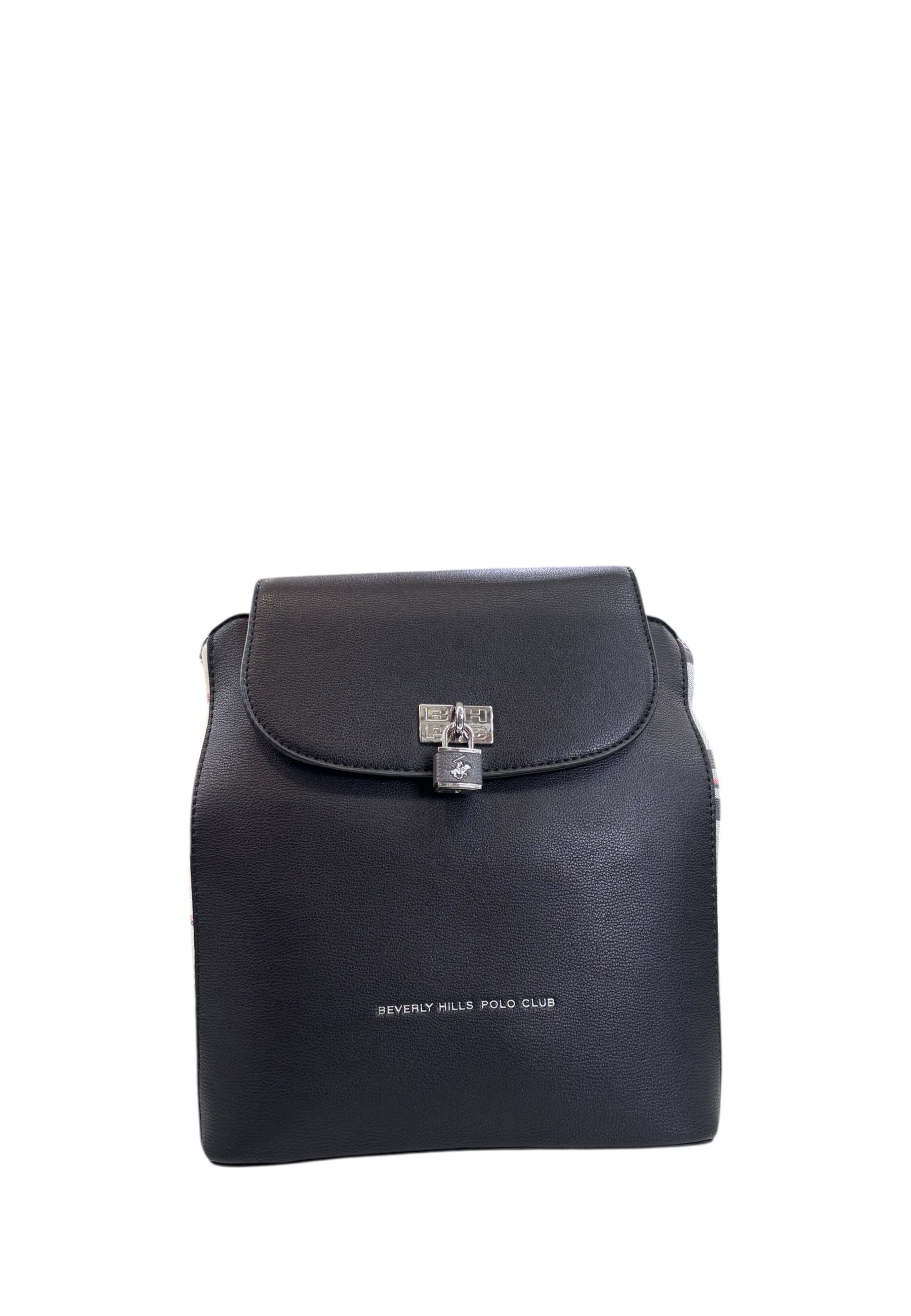 ZAINO DONNA BEVERLY HILLS POLO CLUB BH-4242 NERO – BiosaBorse - Main Image