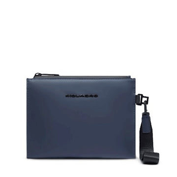 POCHETTE DA POLSO UOMO PICCOLO PIQUADRO GOMMATO IMPERMEABILE AC6837C2OW BLU