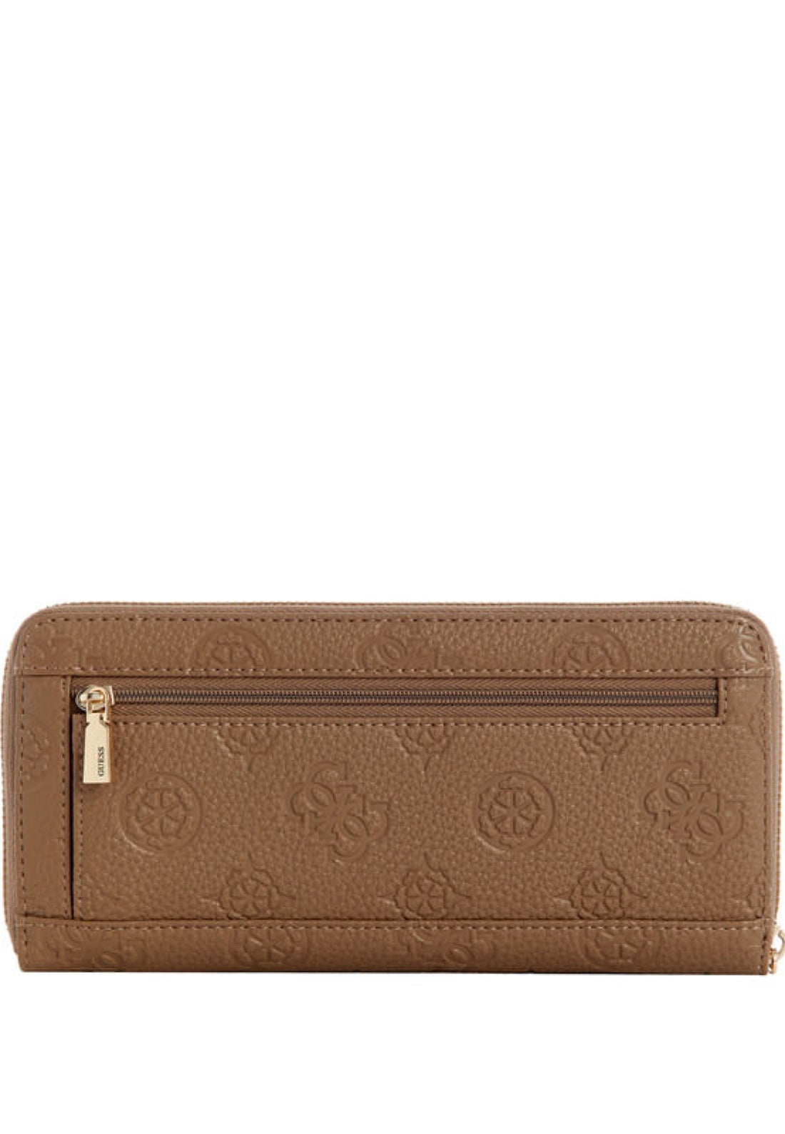 PORTAFOGLIO DONNA ZIP AROUND GUESS CRESIDIA II SLG PD9888146 DARK TAUPE LOGO