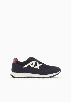 SCARPE UOMO ARMANI EXCHANGE XM001960 AF19388 MB802 DEEP NAVY-ANDORRA-OFF WHITE