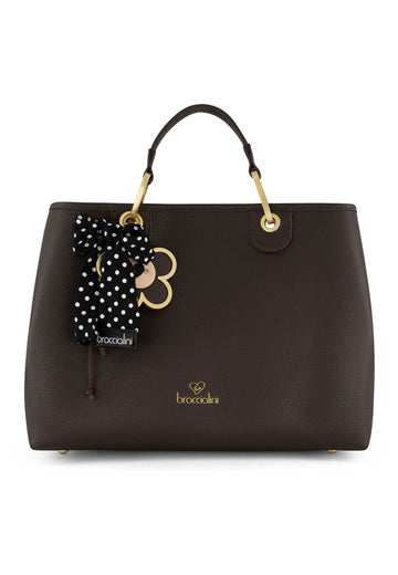 BORSA A MANO E TRACOLLA  BRACCIALINI BETH B19220 CIOCCOLATO