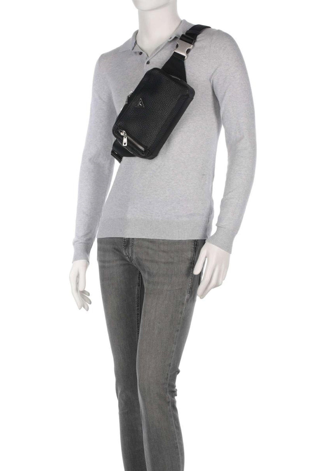 MONOSPALLA-MARSUPIO UOMO GUESS HMTOGRP5221 BLACK