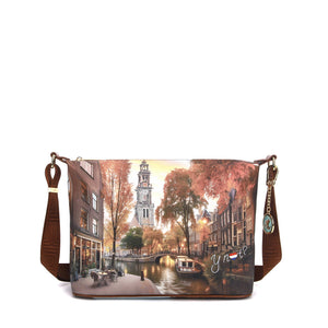 BORSA A TRACOLLA MEDIA DONNA YNOT YES-607F7 AMSTERDAM LIGHTS