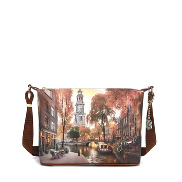 BORSA A TRACOLLA MEDIA DONNA YNOT YES-607F7 AMSTERDAM LIGHTS