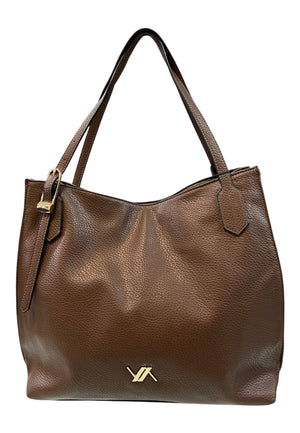 BORSA A SPALLA DONNA VERDE 16-0008208 MARRONE