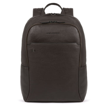 PIQUADRO BLACK SQUARE LARGE BACKPACK CA4762B3 DARK BROWN