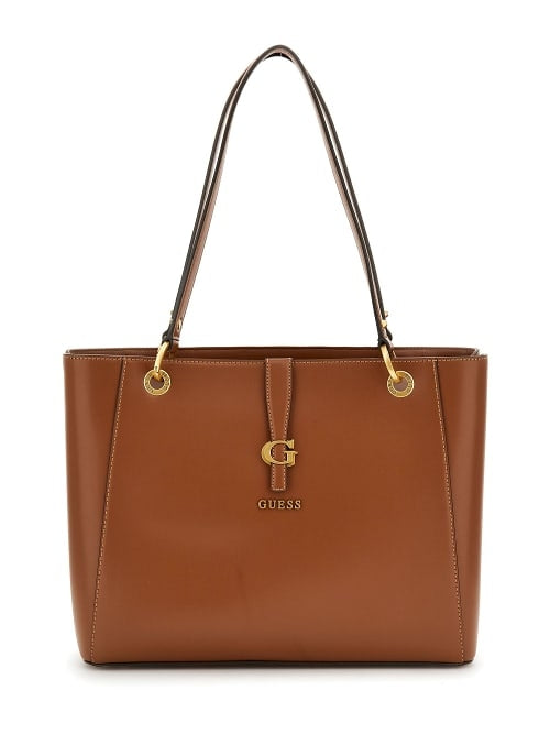 GUESS WOMEN'S BAG KUBA VA932925 COGNAC