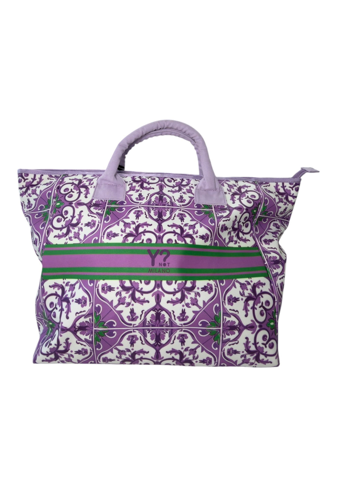 COORDINATO MARE BORSA + NECESSAIRE+SANDALI+ PAREO YNOT LIPARI PURPLE