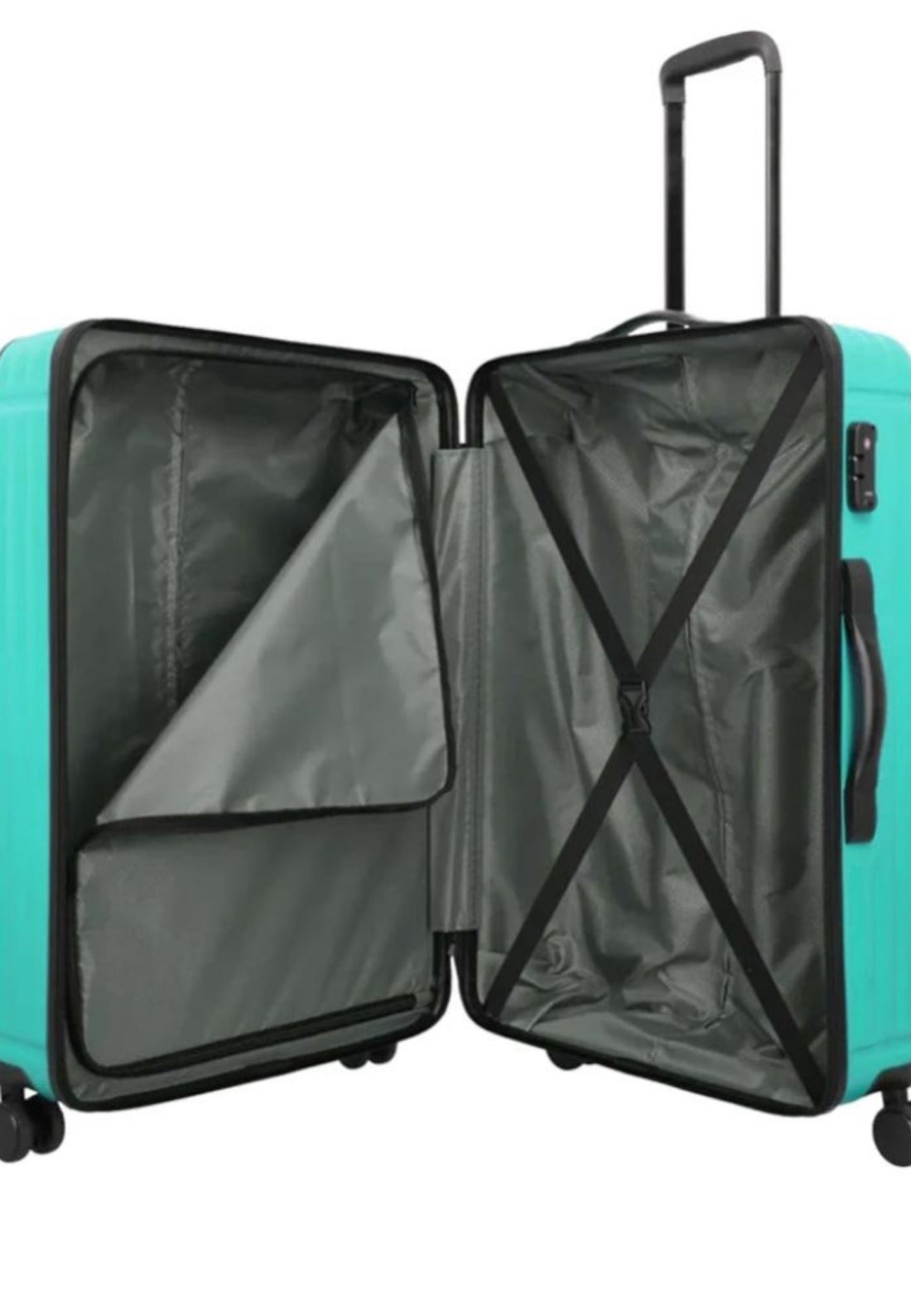 VALIGIA TROLLEY GRANDE TRAVELITE CRUISE L 72649 VERDE ACQUA 77 CM