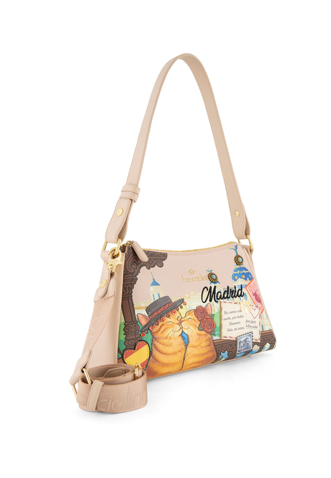 BORSA A SPALLA BRACCIALINI CARTOLINE B19165 MADRID