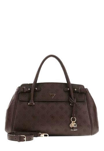 BORSA A MANO E TRACOLLA  DONNA GUESS DIANA PD972706 CHOCOLATE LOGO