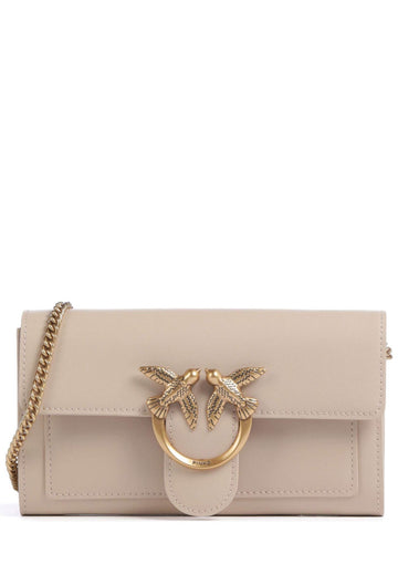 BORSA TRACOLLINA PINKO LOVE ONE WALLET 100062 A0F1 C50Q BEIGE