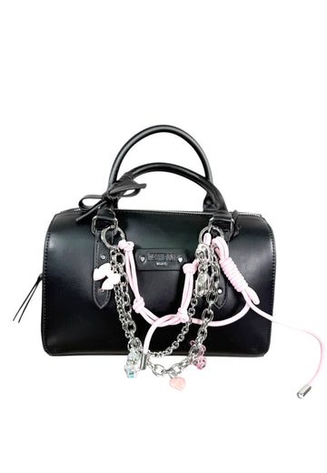 BORSA A MANO E TRACOLLA BAULETTO GRANDE PASHBAG LEXIE 19528 NERO