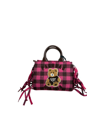 BORSA A MANO E TRACOLLA PICCOLA PASHBAG MINI MARGE 20153 SHEPHERD YARD FUXIA