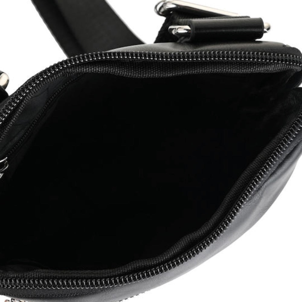 BORSELLO TRASVERSALE UOMO PICCOLO AERONAUTICA MILITARE AM-562 NERO