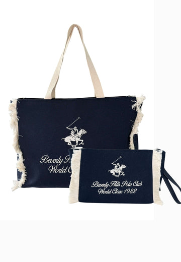 COORDINATO MARE BORSA + NECESSAIREBEVERLY HILLS POLO CLUB BLU