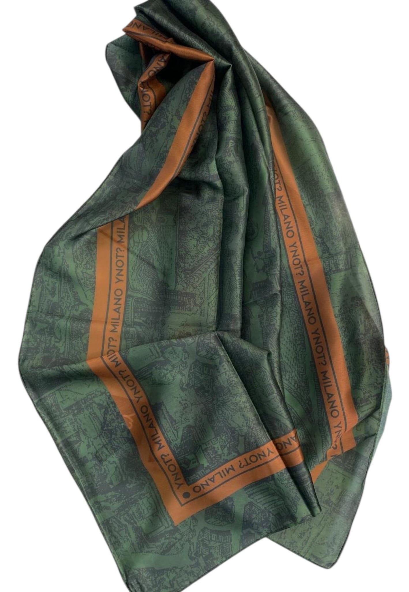 FOULARD DONNA YNOT RETTANGOLARE FLD-180F6 GREEN