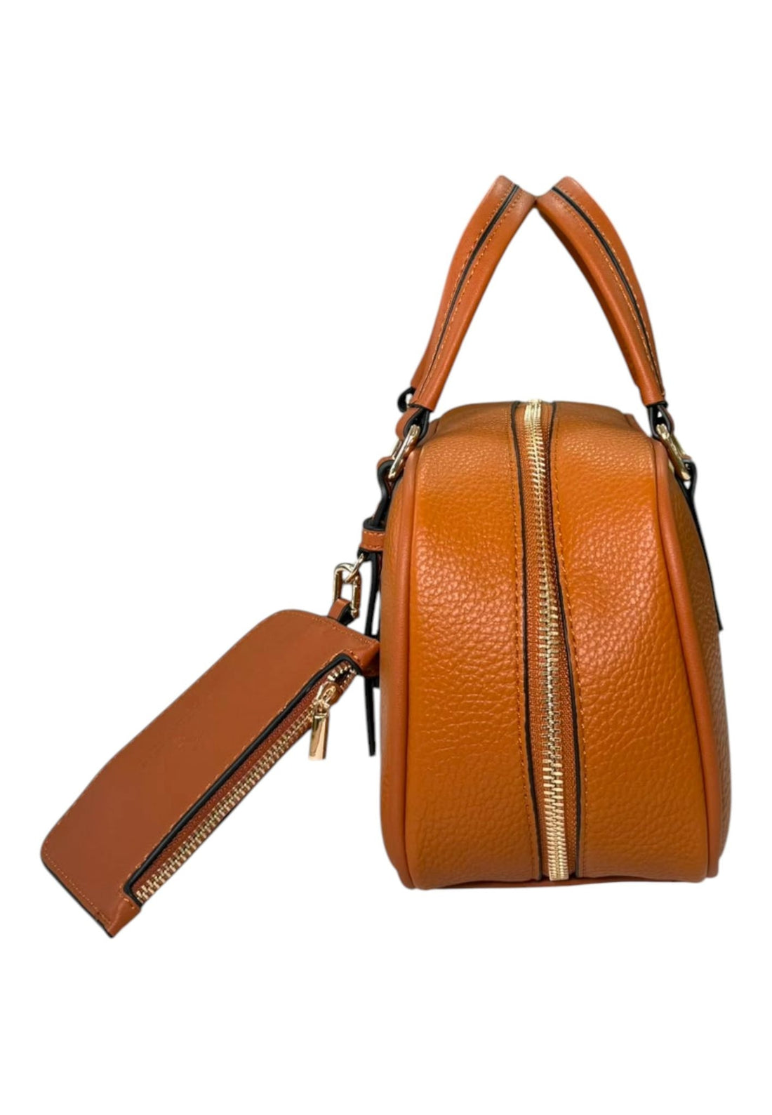 BORSA A BAULETTO DONNA BEVERLY HILLS POLO CLUB BH-4552 CUOIO