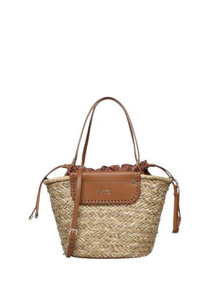 BORSA A SPALLA DONNA GRANDE V°73 VANNA 73BS9N201 CUOIO-NATURAL