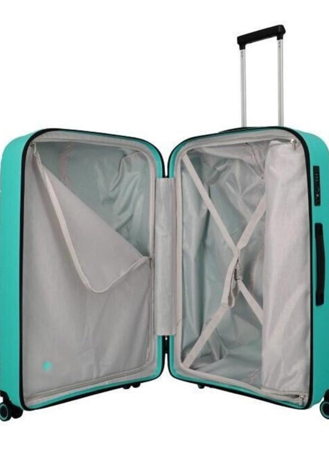 VALIGIA TROLLEY TRAVELITE GRANDE BURANO 77349 VERDE ACQUA
