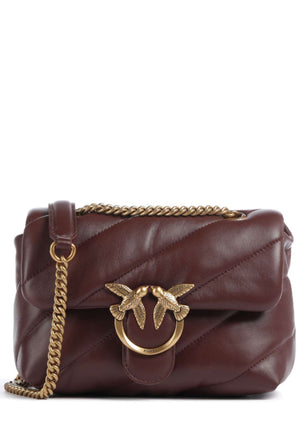 BORSA PINKO LOVE MINI PUFF 100039 A0F2 R49Q ROSSO VINO