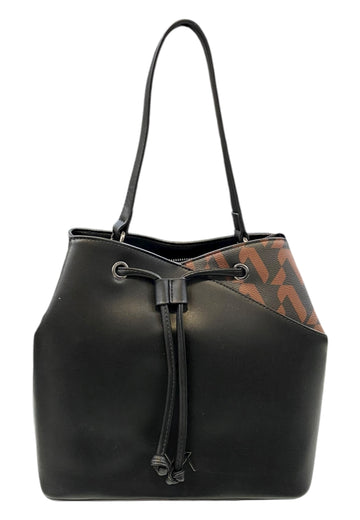 BORSA A SPALLA SECCHIELLO DONNA VERDE 16-0008185 NERO