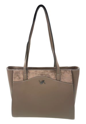 BORSA A SPALLA DONNA VERDE 16-0008091 TAUPE TORTORA