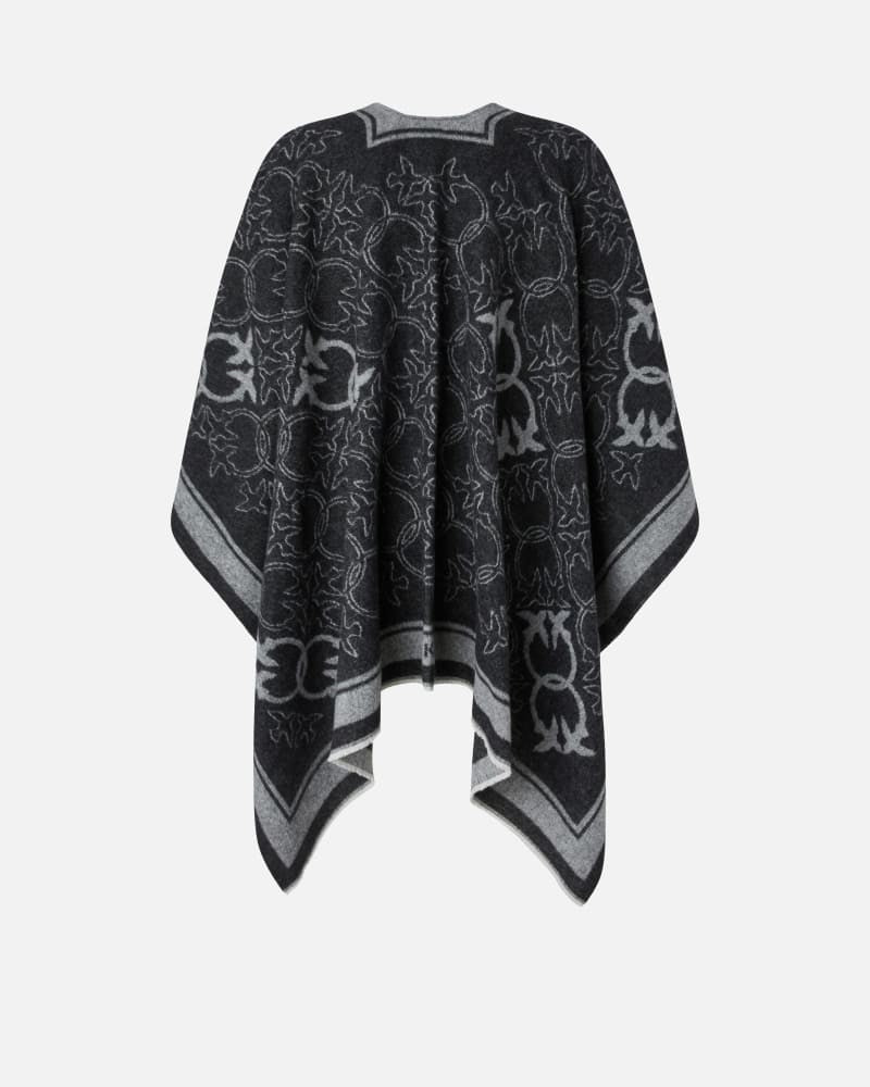 MANTELLA CAPPA DONNA PINKO CROAZIA 105965 A2ZI ZI2 NERO GRIGIO