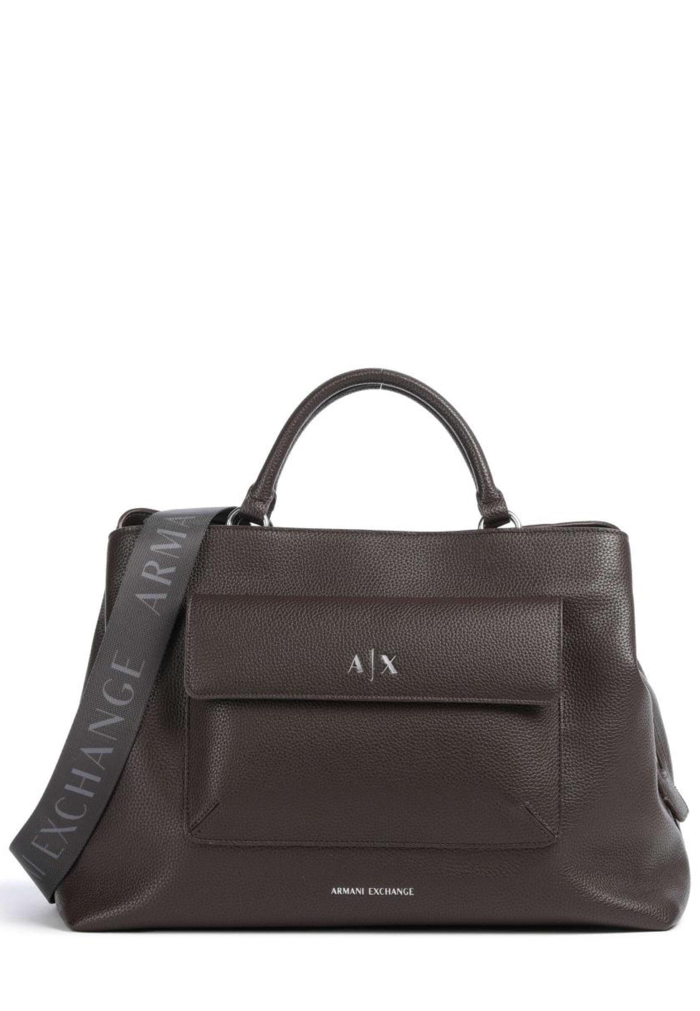 BORSA A MANO E TRACOLLA ARMANI EXCHANGE XW001542 AF17019 U6304 HOT FUDGE CIOCCOLATO