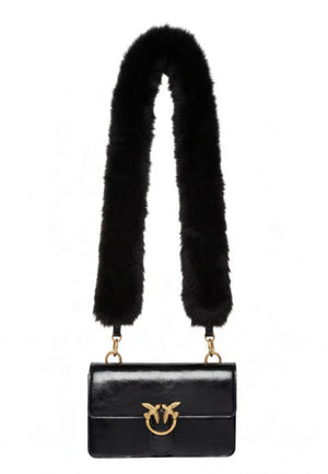 BORSA PINKO LOVE ONE MN LIGHT IMIT FUR 107676 A3LP Z99Q BLACK