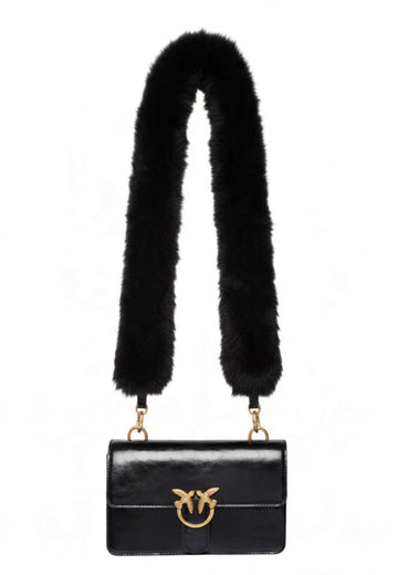 BORSA PINKO LOVE ONE MN LIGHT IMIT FUR 107676 A3LP Z99Q BLACK
