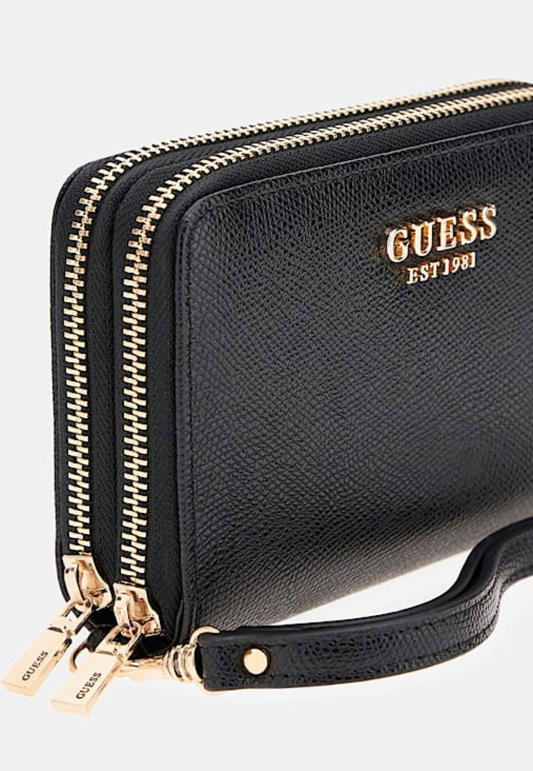 PORTAFOGLIO GUESS DOPPIA ZIP AMORETTE BG7898164 BLACK