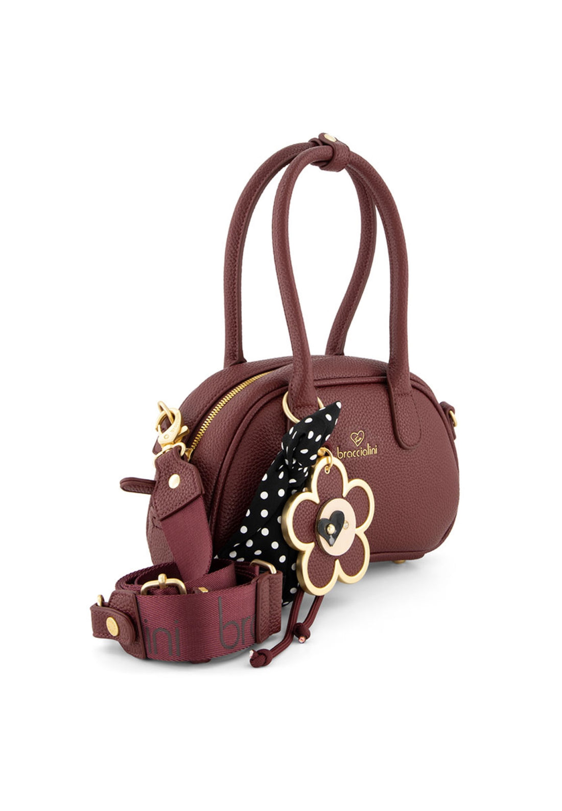 BORSA A MANO E TRACOLLA BAULETTO BRACCIALINI BETH B19225 VINACCIA