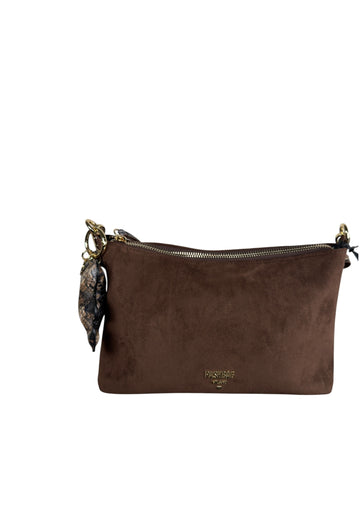 BORSA A SPALLA E TRACOLLA  PASHBAG YLENIA 20251 CIOCCOLATO
