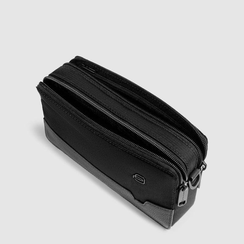 POCHETTE DA POLSO -BORSELLO TRASVERSALE UOMO PIQUADRO AC4221W138 NERO