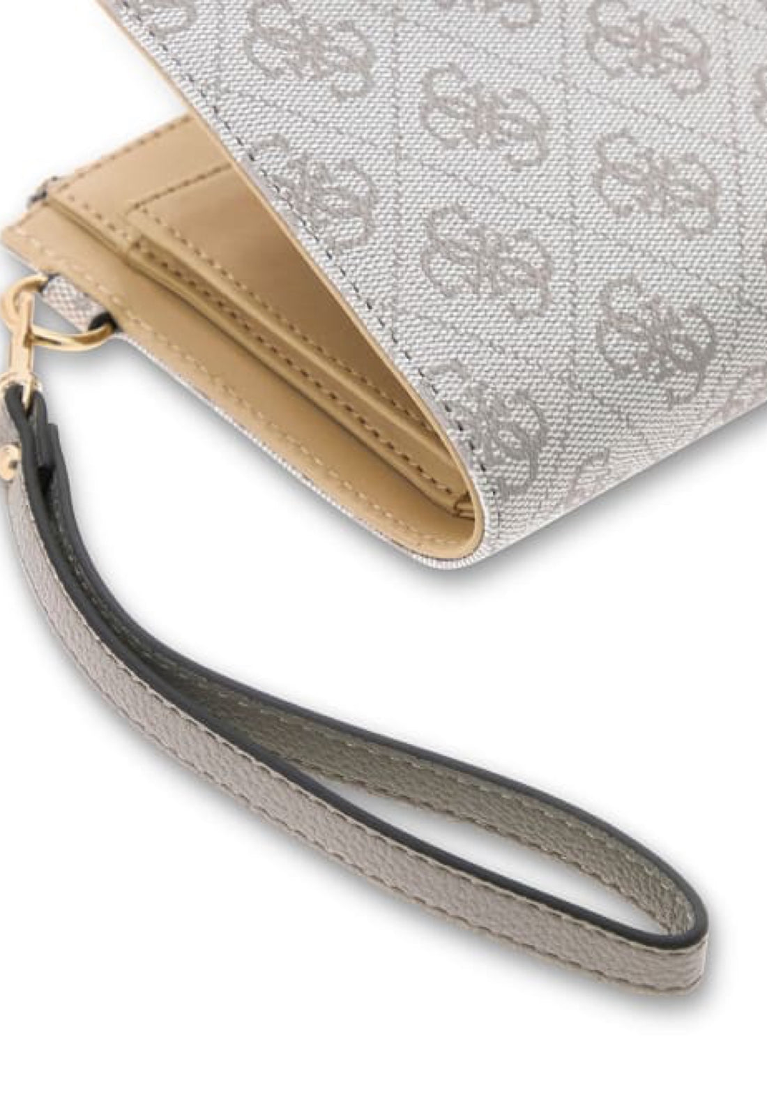 PORTAFOGLIO LUNGO DONNA GUESS LAUREL II SLG SG7459157 DARK TAUPE LOGO