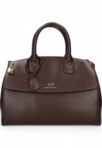 BORSA A MANO E TRACOLLA ARMANI EXCHANGE XW000382 AF12040 U6304 HOT FUDGE CIOCCOLATO