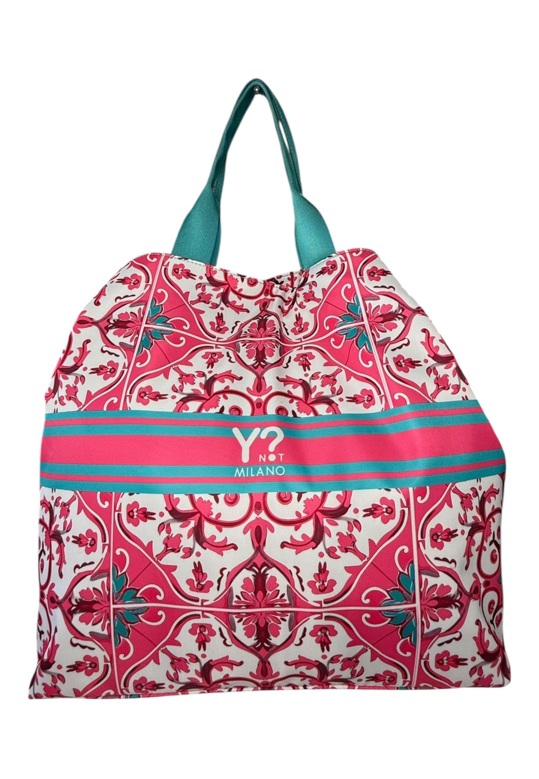 COORDINATO MARE BORSA MEDIA + NECESSAIRE+SANDALI+ PAREO YNOT LIPARI PINK