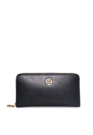 PORTAFOGLIO DONNA ZIP AROUND V73 73PSA49155 NERO