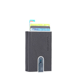 PIQUADRO WALLET BANKNOTE+CARDS+COINS HOLDER MODUS SPECIAL PP5585MOSR BLACK