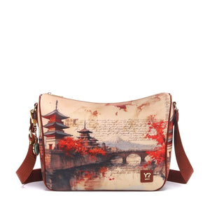 BORSA A SPALLA E TRACOLLA GRANDE DONNA YNOT YES-370F7 FUJIAMA