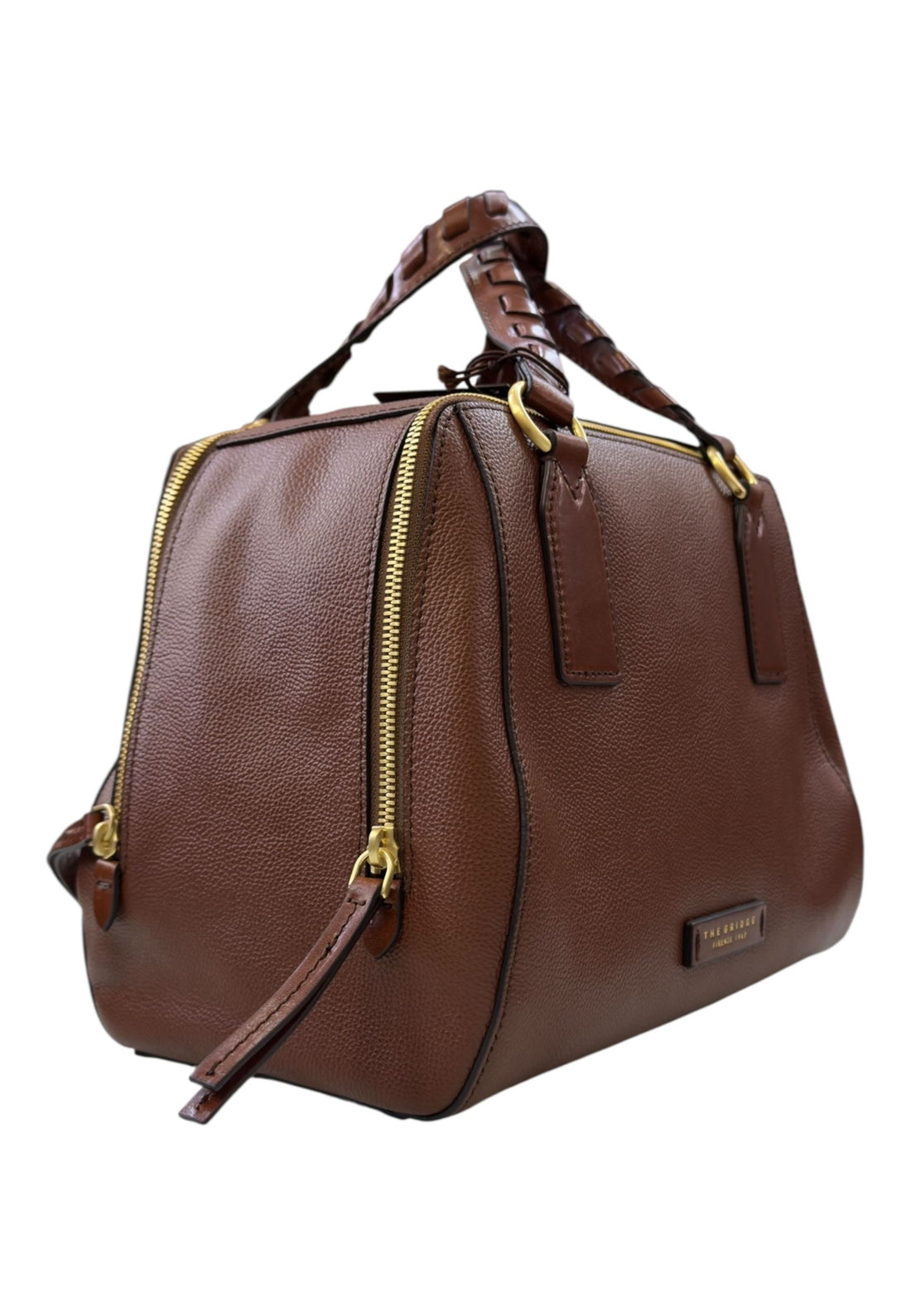 BORSA BAULOTTO A MANO E TRACOLLA THE BRIDGE INES 045535EN 14 MARRONE