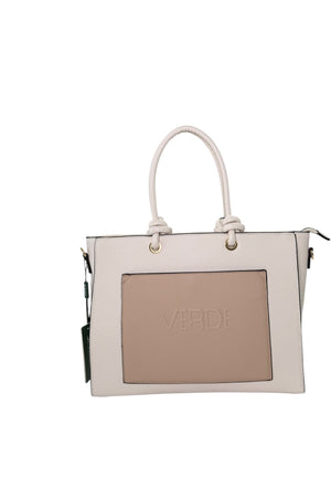 BORSA A MANO DONNA VERDE 16-0008446 NUDE