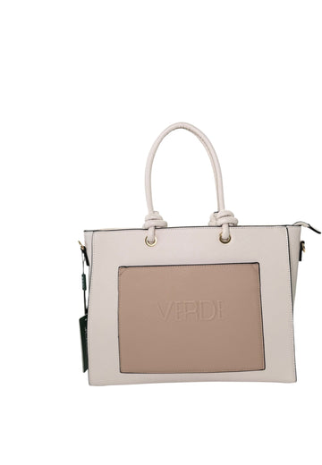 BORSA A MANO DONNA VERDE 16-0008446 NUDE