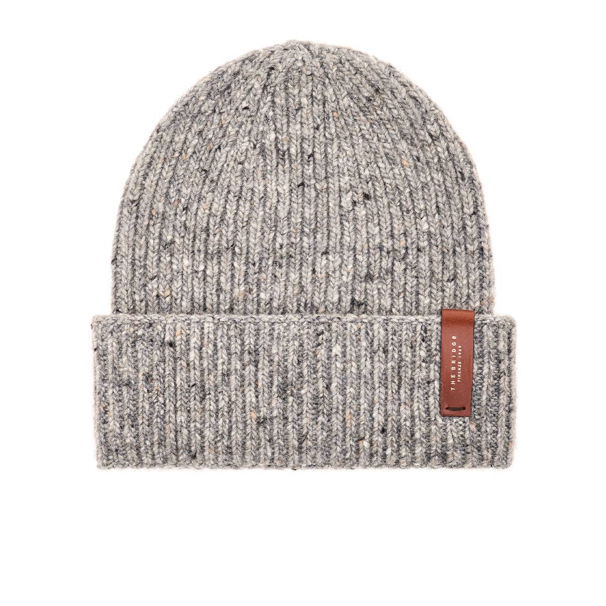 CAPPELLO CUFFIA UOMO THE BRIDGE 131015NG ZJ GRIGIO MELANGE