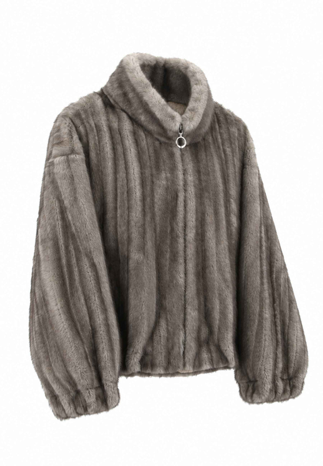 PELLICCIA ECO DONNA YNOT CAS-009F1 GREY