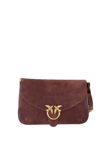 BORSA PINKO LOVE SATCHEL CLASSIC SUEDE 107655 A0F6 W34Q BORGOGNA