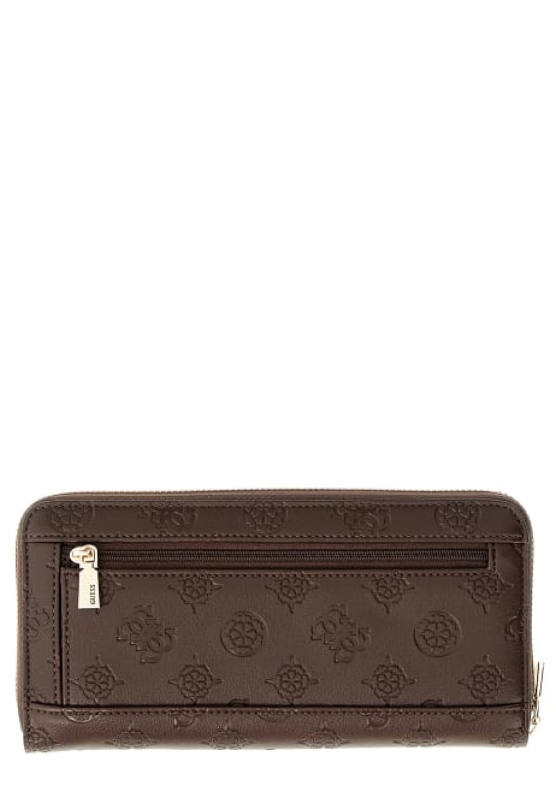 PORTAFOGLIO DONNA ZIP AROUND GUESS DIANA PD9727146 CHOCOLATE LOGO