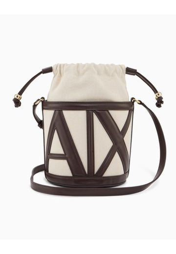 BORSA A SECCHIELLO PICCOLO DONNA ARMANI EXCHANGE XW002183 AF22635 M6262 NATURAL-DUSK SHADE