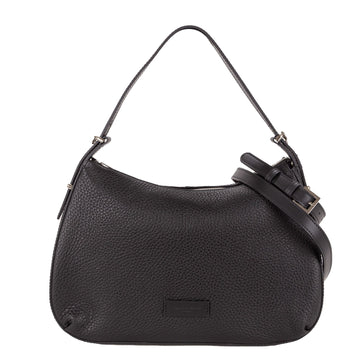 BORSA A SPALLA E TRACOLLA DONNA PELLETTERIA VENETA V25510 NERO